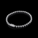 3mm Diamond Infinite Bracelet in 18K white gold