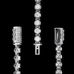 3.5mm Diamond Infinite Bracelet in 18K white gold, view 2