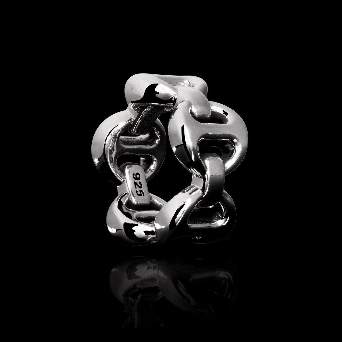 Mega Classic ring in sterling silver, view 2
