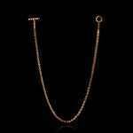 Micro Open-Link™ Necklace - 18" in 18K rose gold, back view