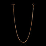 Micro Open-Link™ Necklace - 20" in 18K rose gold, back view