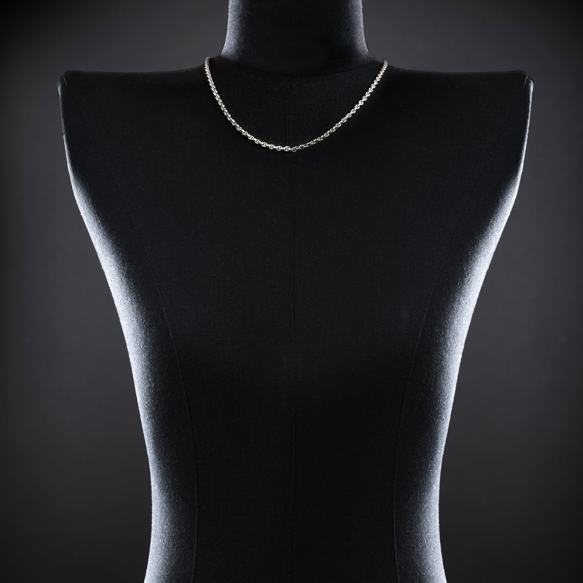 Micro Open-Link™ Necklace - 18" in sterling silver