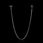 Micro Open-Link™ Necklace - 18" in sterling silver by HOORSENBUHS®, back view