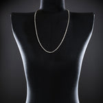 Micro Open-Link™ Necklace - 30" in sterling silver, view 2