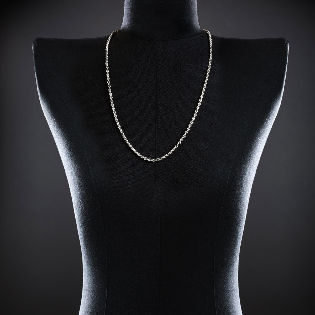 Micro Open-Link™ Necklace - 30" in sterling silver, view 2