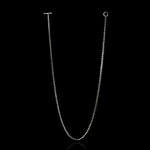 Micro Open-Link™ Necklace - 30" in sterling silver by HOORSENBUHS®, back view