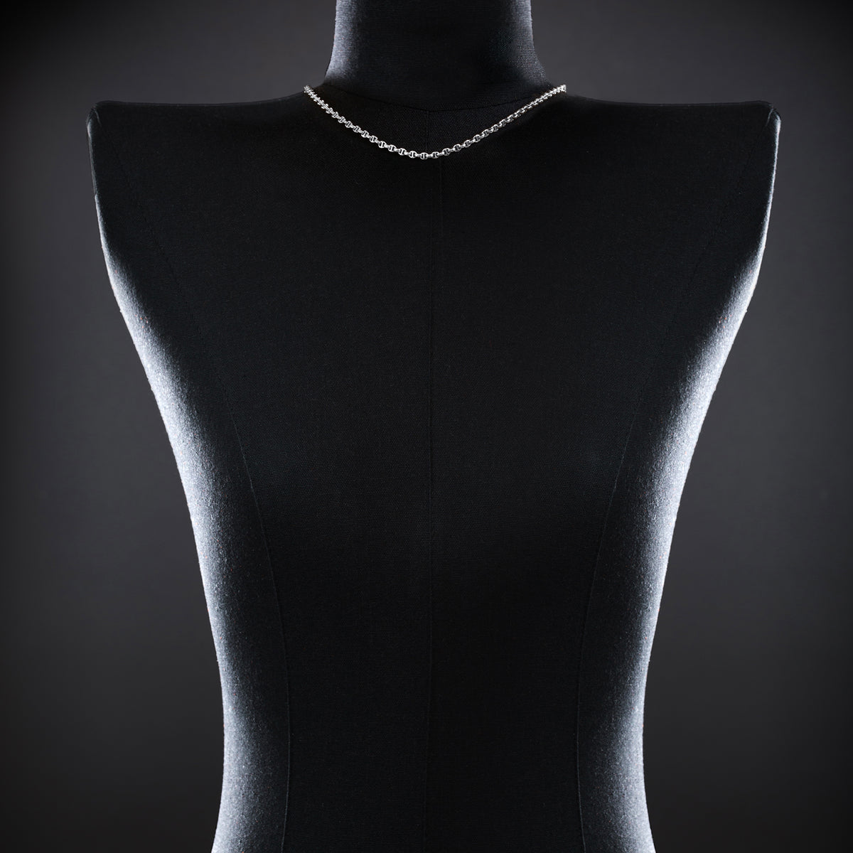 Micro Open-Link™ Necklace - 16" in 18K white gold