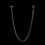 Micro Open-Link™ Necklace - 18" in 18K white gold, back view