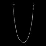 Micro Open-Link™ Necklace - 20" in 18K white gold, back view