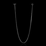 Micro Open-Link™ Necklace - 30" in 18K white gold, back view