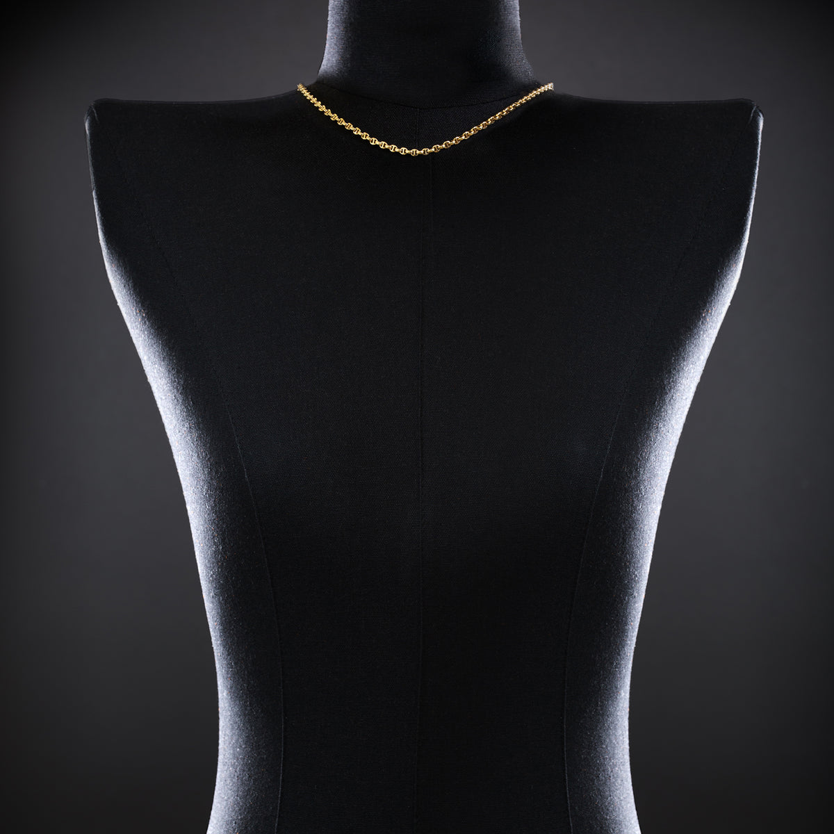 Micro Open-Link™ Necklace - 16" in 18K yellow gold