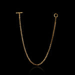 Micro Open-Link™ Necklace - 16" in 18K yellow gold by HOORSENBUHS®, back view