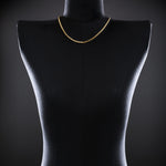 Micro Open-Link™ Necklace - 18" in 18K yellow gold