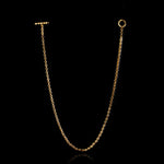 Micro Open-Link™ Necklace - 18" in 18K yellow gold by HOORSENBUHS®, back view
