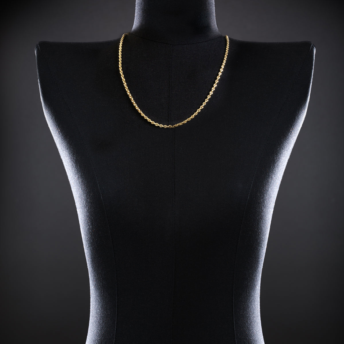 Micro Open-Link™ Necklace - 20" in 18K yellow gold
