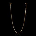Micro Open-Link™ Necklace - 20" in 18K yellow gold by HOORSENBUHS®, back view