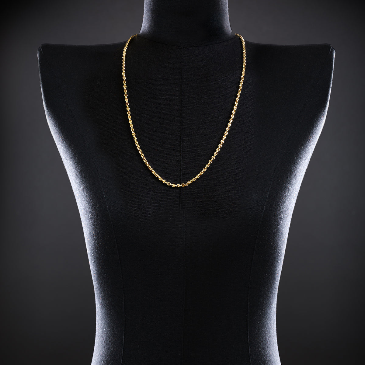 Micro Open-Link™ Necklace - 30" in 18K yellow gold
