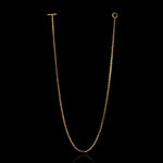 Micro Open-Link™ Necklace - 30" in 18K yellow gold by HOORSENBUHS®, back view