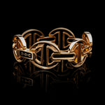 MMV Large Link Bracelet in 18K gold, view 4