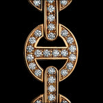 MMV Large Link Bracelet Antiquated in 18K rose gold, view 2