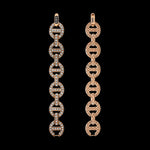 MMV Large Link Bracelet Antiquated in 18K rose gold, back view