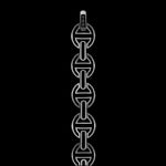 MMV Large Link Bracelet in sterling silver, view 2