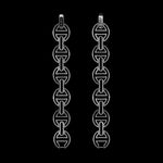 MMV Large Link Bracelet in sterling silver, back view