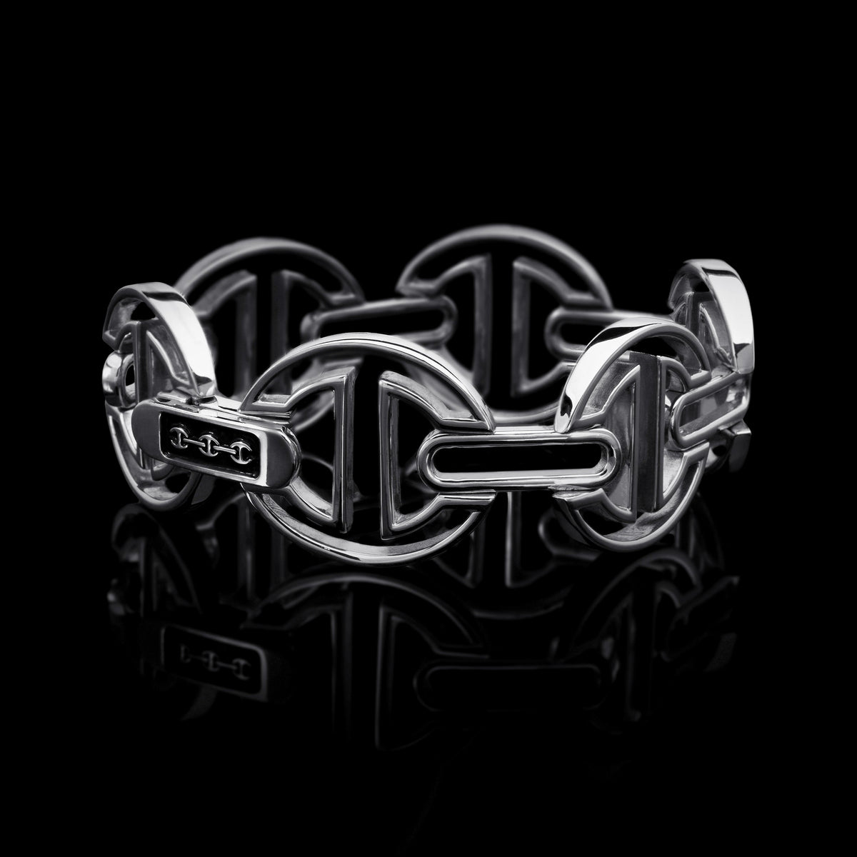 MMV Large Link Bracelet in 18K gold, view 7