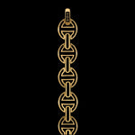MMV Large Link Bracelet in 18K gold, view 3