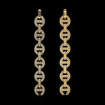 MMV Large Link Bracelet Antiquated in 18K yellow gold, back view