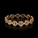 MMV Small Link Bracelet Antiquated in 18K rose gold