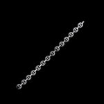 MMV Small Link Bracelet Antiquated in 18K white gold, back view, view 2