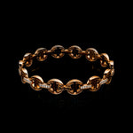 MMV Small Link Bracelet with Diamond Bridges in 18K rose gold