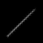 MMV Small Link Bracelet with Diamond Bridges in 18K white gold, view 3
