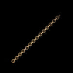 MMV Small Link Bracelet with Diamond Bridges in 18K yellow gold, view 2