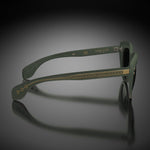 Model VII eyewear in Matte Army Green, side view