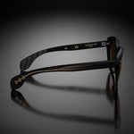 Model VII eyewear in Matte Black, side view