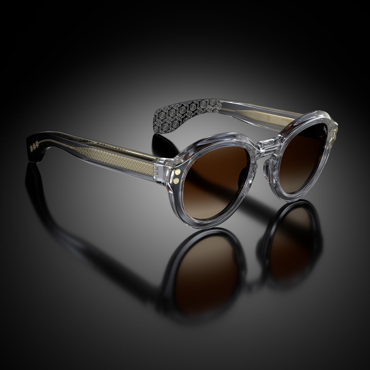 Model III eyewear in Clear Grey by HOORSENBUHS®