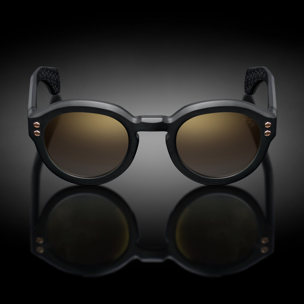 Model III eyewear in Matte Black, front view
