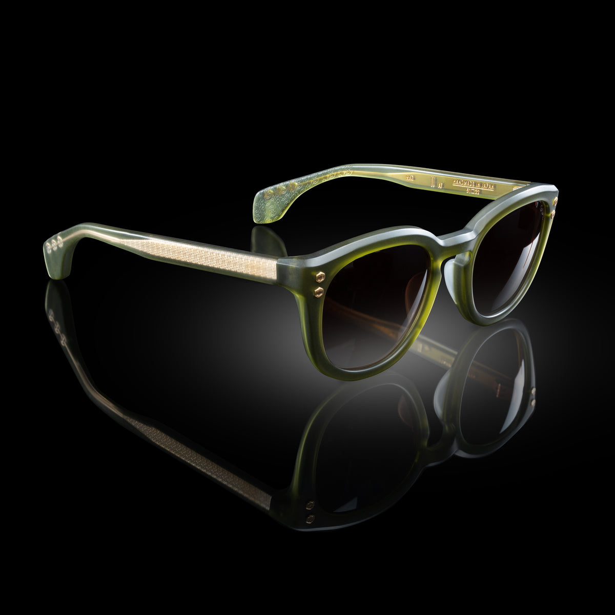 Model II eyewear in Matte Army Green by HOORSENBUHS®