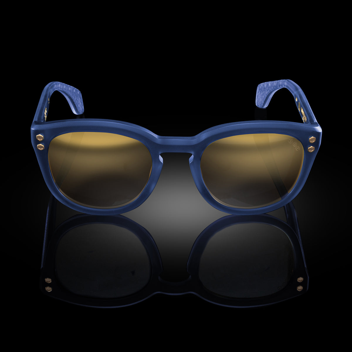Model II eyewear in Midnight Navy Blue, front view