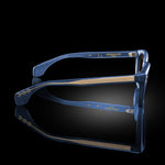 Model II eyewear in Midnight Navy Blue, side view