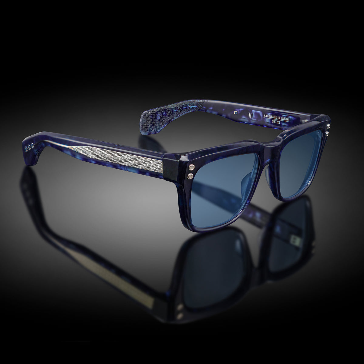 Model V eyewear in Blue Tortoise by HOORSENBUHS®