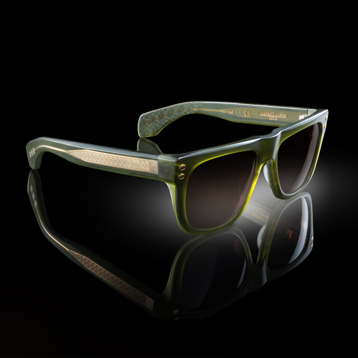 Model VIII eyewear in Matte Army Green by HOORSENBUHS®
