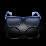 Model VIII eyewear in Matte Navy Blue, front view