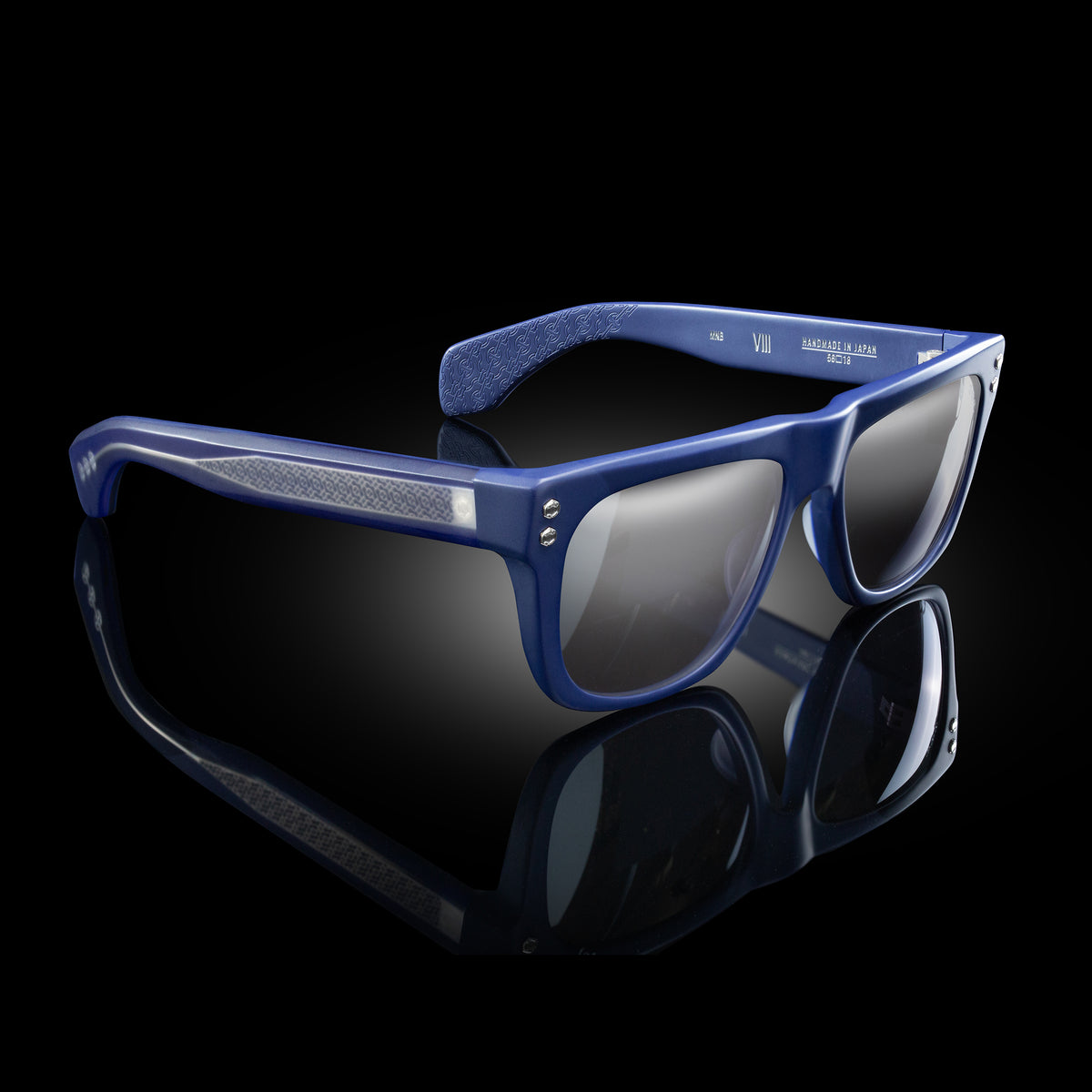 Model VIII eyewear in Matte Navy Blue by HOORSENBUHS®