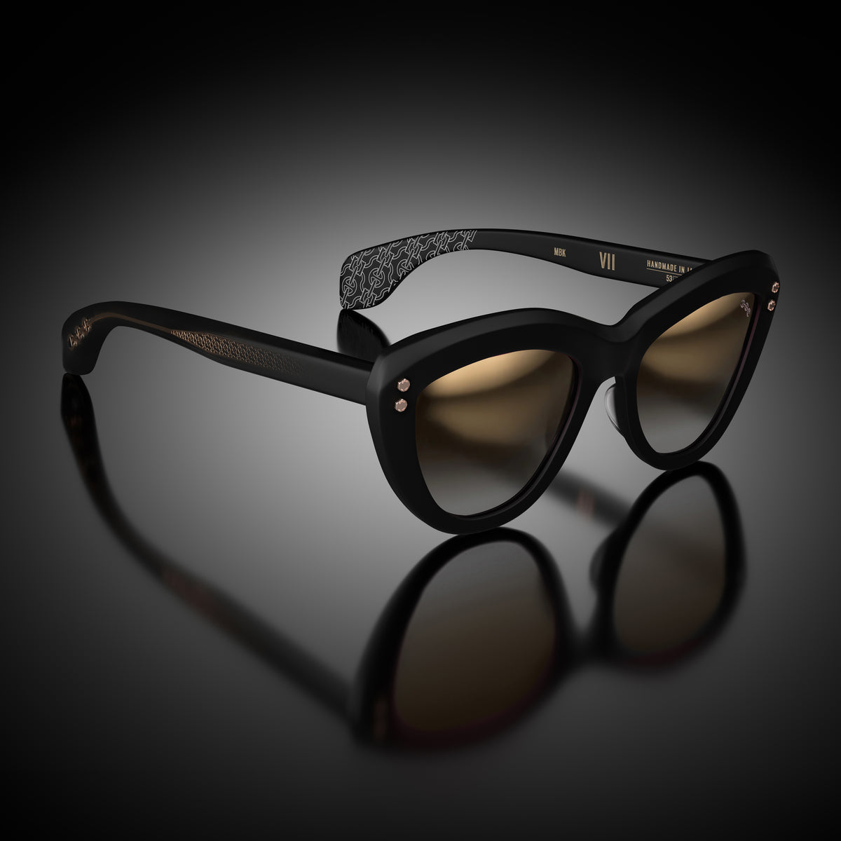 Model VII eyewear in Matte Black by HOORSENBUHS®