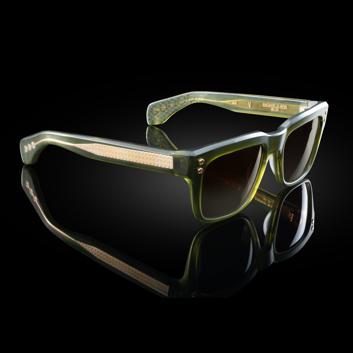 Model V eyewear in Matte Army Green by HOORSENBUHS®