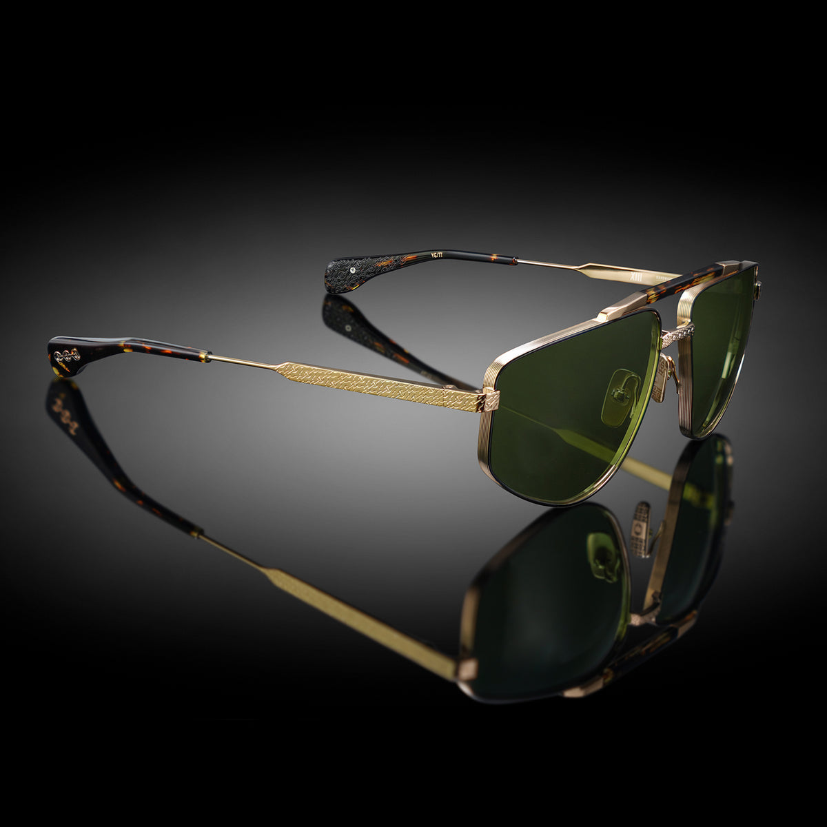 Model XIII eyewear in Yellow Gold and Tokyo Tortoise by HOORSENBUHS®