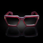 Model X eyewear in Matte Bordeaux, front view, view 2